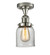 Franklin Restoration LED Semi-Flush Mount in Polished Nickel (405|517-1CH-PN-G52-LED)