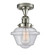 Franklin Restoration LED Semi-Flush Mount in Polished Nickel (405|517-1CH-PN-G534-LED)