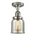 Franklin Restoration One Light Semi-Flush Mount in Polished Nickel (405|517-1CH-PN-G58)