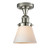 Franklin Restoration One Light Semi-Flush Mount in Polished Nickel (405|517-1CH-PN-G61)