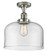 Franklin Restoration LED Semi-Flush Mount in Polished Nickel (405|517-1CH-PN-G72-L-LED)