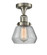 Franklin Restoration One Light Semi-Flush Mount in Brushed Satin Nickel (405|517-1CH-SN-G172)