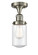 Franklin Restoration LED Semi-Flush Mount in Brushed Satin Nickel (405|517-1CH-SN-G314-LED)