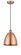 Edison One Light Mini Pendant in Antique Copper (405|616-1P-AC-MBD-9-AC)