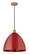 Edison One Light Mini Pendant in Brushed Brass (405|616-1P-BB-MBD-16-RD)