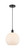 Edison One Light Mini Pendant in Matte Black (405|616-1P-BK-G121-10)