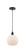 Edison One Light Mini Pendant in Matte Black (405|616-1P-BK-G121-8)