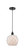 Edison One Light Mini Pendant in Matte Black (405|616-1P-BK-G121-8RW)