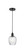 Edison One Light Mini Pendant in Matte Black (405|616-1P-BK-G292)