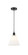 Edison One Light Mini Pendant in Matte Black (405|616-1P-BK-GBC-81)
