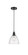 Edison One Light Mini Pendant in Matte Black (405|616-1P-BK-GBD-754)