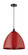 Edison One Light Mini Pendant in Matte Black (405|616-1P-BK-MBD-16-RD)
