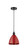 Edison One Light Mini Pendant in Matte Black (405|616-1P-BK-MBD-75-RD)