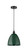 Edison One Light Mini Pendant in Matte Black (405|616-1P-BK-MBD-9-GR)