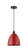 Edison One Light Mini Pendant in Matte Black (405|616-1P-BK-MBD-9-RD)