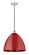 Edison One Light Mini Pendant in Polished Nickel (405|616-1P-PN-MBD-16-RD)