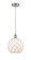 Edison LED Mini Pendant in Brushed Satin Nickel (405|616-1P-SN-G121-10RW-LED)