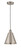 Edison One Light Mini Pendant in Brushed Satin Nickel (405|616-1P-SN-MBC-8-SN)