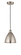 Edison One Light Mini Pendant in Brushed Satin Nickel (405|616-1P-SN-MBD-75-SN)
