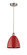 Edison LED Mini Pendant in Brushed Satin Nickel (405|616-1P-SN-MBD-9-RD-LED)