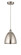 Edison LED Mini Pendant in Brushed Satin Nickel (405|616-1P-SN-MBD-9-SN-LED)