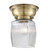 Franklin Restoration One Light Flush Mount in Antique Brass (405|623-1F-AB-G302)
