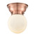 Franklin Restoration One Light Flush Mount in Antique Copper (405|623-1F-AC-G201-6)