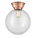 Franklin Restoration One Light Flush Mount in Antique Copper (405|623-1F-AC-G202-12)