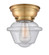 Franklin Restoration One Light Flush Mount in Brushed Brass (405|623-1F-BB-G534)