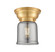 Franklin Restoration One Light Flush Mount in Brushed Brass (405|623-1F-BB-G54)