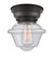Franklin Restoration One Light Flush Mount in Matte Black (405|623-1F-BK-G534)