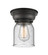 Franklin Restoration One Light Flush Mount in Matte Black (405|623-1F-BK-G54)