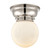 Franklin Restoration One Light Flush Mount in Polished Nickel (405|623-1F-PN-G201-6)