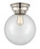 Franklin Restoration One Light Flush Mount in Polished Nickel (405|623-1F-PN-G202-10)
