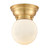 Franklin Restoration One Light Flush Mount in Satin Gold (405|623-1F-SG-G201-6)