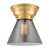 Franklin Restoration LED Flush Mount in Satin Gold (405|623-1F-SG-G43-LED)