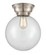 Franklin Restoration One Light Flush Mount in Brushed Satin Nickel (405|623-1F-SN-G202-10)
