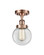 Ballston Urban LED Semi-Flush Mount in Antique Copper (405|916-1C-AC-G202-6-LED)