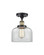 Ballston Urban LED Semi-Flush Mount in Black Antique Brass (405|916-1C-BAB-G72-LED)