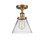 Ballston Urban One Light Semi-Flush Mount in Brushed Brass (405|916-1C-BB-G42)