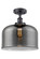 Ballston Urban One Light Semi-Flush Mount in Matte Black (405|916-1C-BK-G73-L)