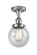 Ballston Urban LED Semi-Flush Mount in Polished Chrome (405|916-1C-PC-G204-6-LED)
