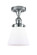 Ballston Urban One Light Semi-Flush Mount in Polished Chrome (405|916-1C-PC-G61)