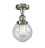 Ballston Urban LED Semi-Flush Mount in Brushed Satin Nickel (405|916-1C-SN-G204-6-LED)