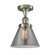 Ballston Urban One Light Semi-Flush Mount in Brushed Satin Nickel (405|916-1C-SN-G43)