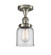 Ballston Urban One Light Semi-Flush Mount in Brushed Satin Nickel (405|916-1C-SN-G52)