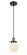 Ballston Urban One Light Mini Pendant in Black Antique Brass (405|916-1P-BAB-G201-6)