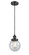 Ballston Urban LED Mini Pendant in Matte Black (405|916-1P-BK-G204-6-LED)