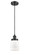 Ballston Urban LED Mini Pendant in Matte Black (405|916-1P-BK-G51-LED)