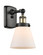 Ballston Urban One Light Wall Sconce in Black Antique Brass (405|916-1W-BAB-G61)